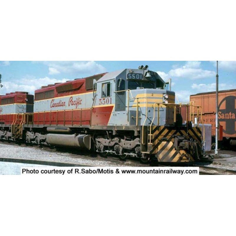 Bowser HO SD40 w DCC & Sound CPR Grey Maroon #5502