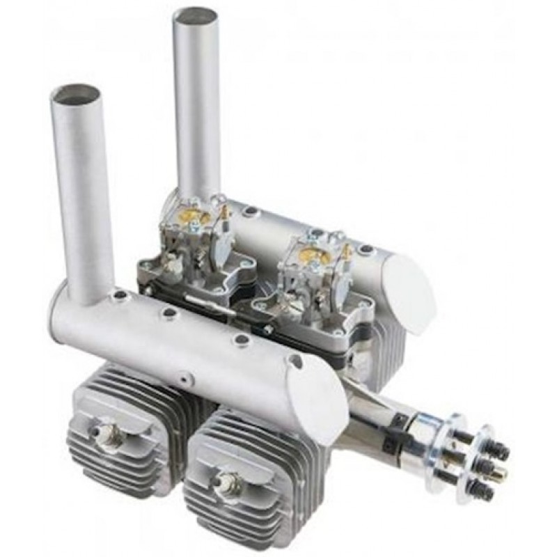 DLE Engines DLE-222 222cc 4-Cyl Gas Engine with Electronic Ignition and Mufflers