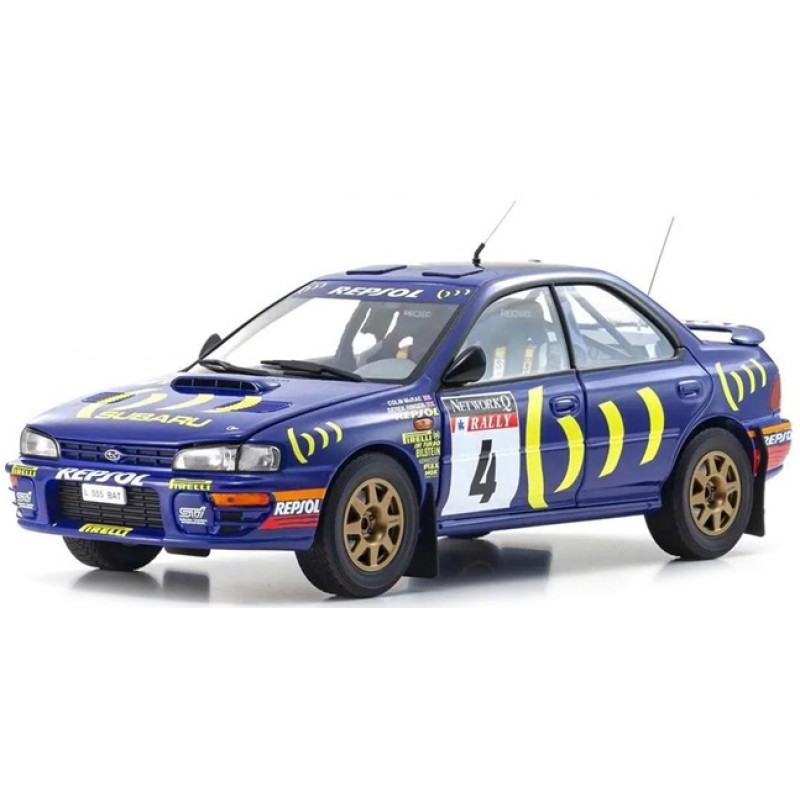 Kyosho 1/18 Subaru Impreza 1994 Race Diecast Model (#4)